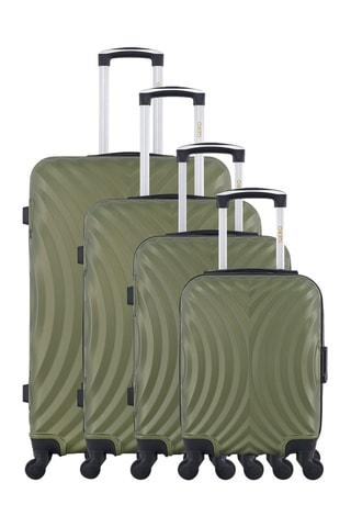 Set de 4 valises Lagos - 46/55/65/75 cm - Kaki