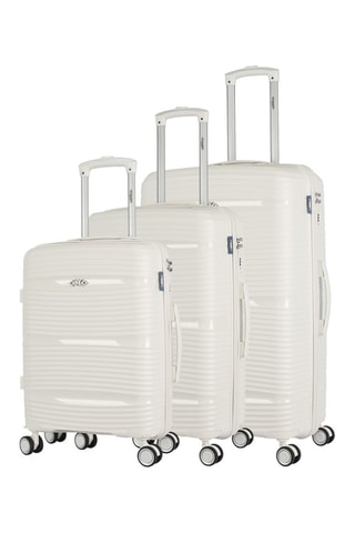 Set de 3 valises Centaure (S/M/L) - Blanc - 55/65/75 cm