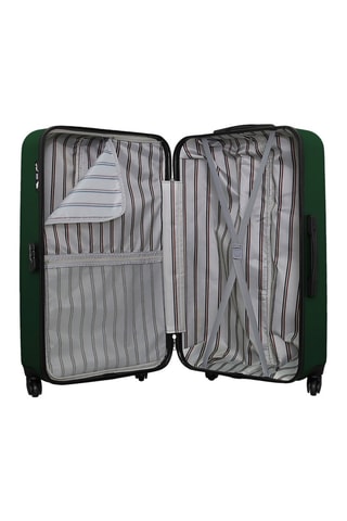 Set de 3 valises (S/M/L) et vanity Damon-C - 55/65/75/23 cm  - Vert