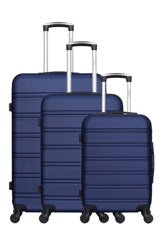  Set de 3 valises Renoso - 55/65/75 cm  - Bleu marine