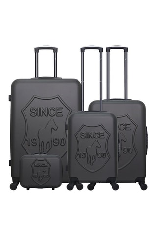 Set de 3 valises (S/M/L) et vanity Damon-C  - 30/55/65/75 cm  - Gris