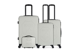 Set de 3 valises (S/M/L) et vanity Damon-C - 30/55/65/75 cm  - Beige