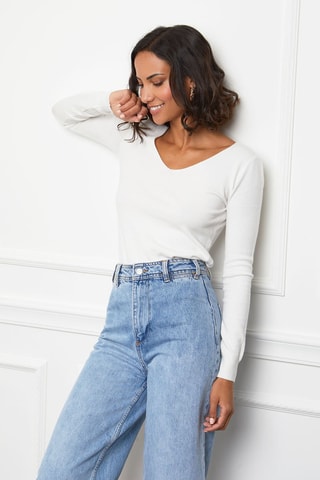 Pull en cachemire - Blanc