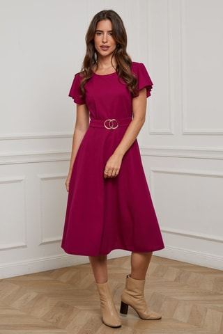 Robe patineuse - Fuchsia