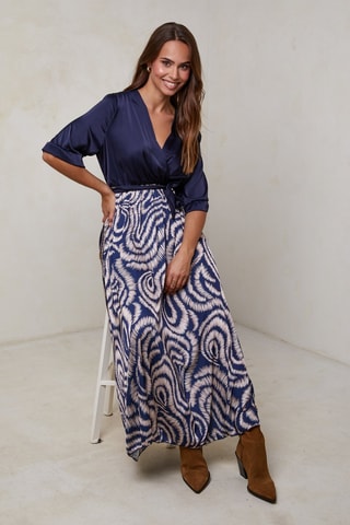 Robe longue - Bleu marine