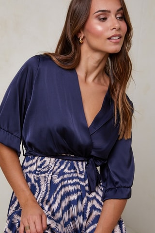 Robe longue - Bleu marine