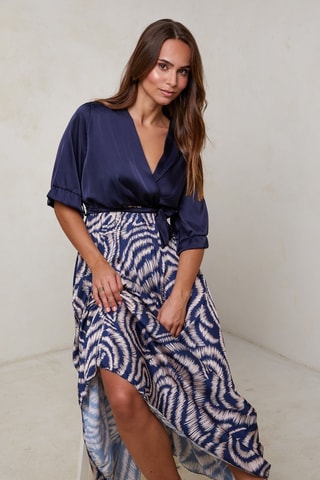 Robe longue - Bleu marine