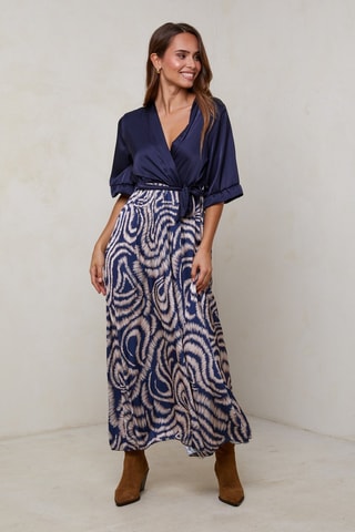 Robe longue - Bleu marine