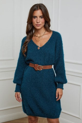 Robe pull - Bleu canard