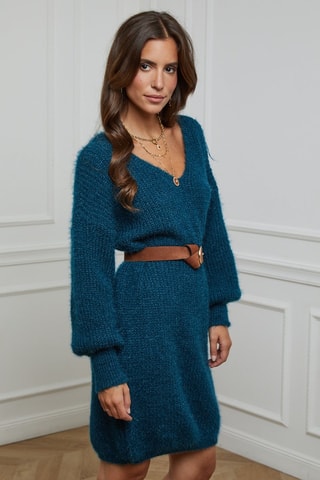 Robe pull - Bleu canard