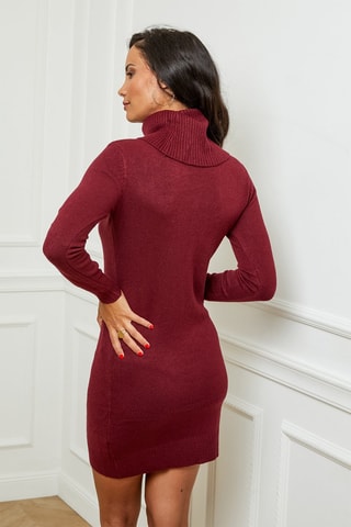 Robe pull en cachemire - Bordeaux