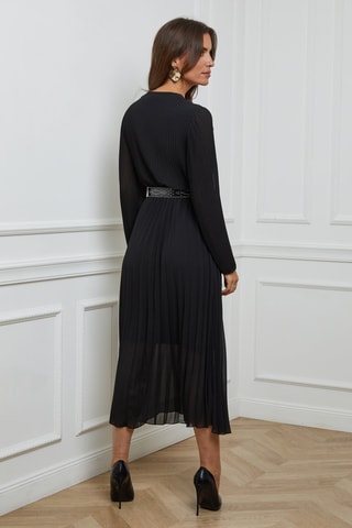 Robe plissée - Noir
