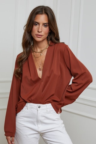 Blouse - Rouge brique