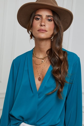 Blouse - Bleu canard