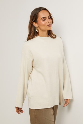 Pull en cachemire - Beige