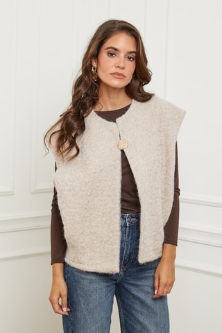 Gilet sans manches - Beige
