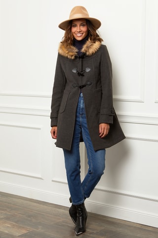 Manteau à capuche - Anthracite