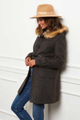 Manteau à capuche - Anthracite