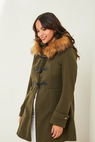 Manteau à capuche - Kaki