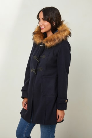 Manteau à capuche - Bleu marine