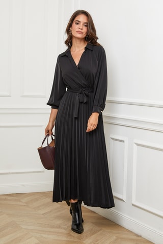 Robe plissée - Noir