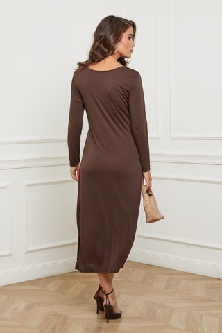 Robe droite - Marron