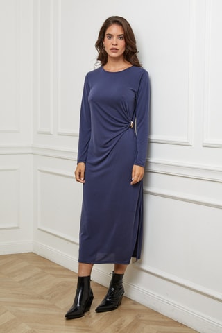 Robe droite - Bleu marine
