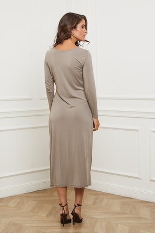 Robe droite - Taupe