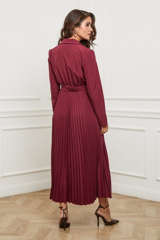 Robe trompe-l’œil - Bordeaux