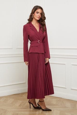 Robe trompe-l’œil - Bordeaux