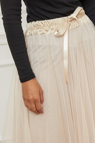 Jupe plissée - Beige