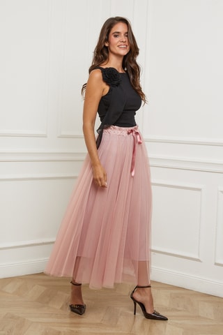 Jupe plissée - Rose poudré