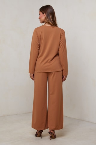 Blouse et pantalon - Camel