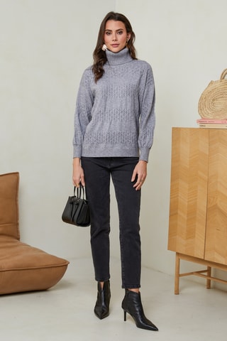 Pull - Gris clair chiné