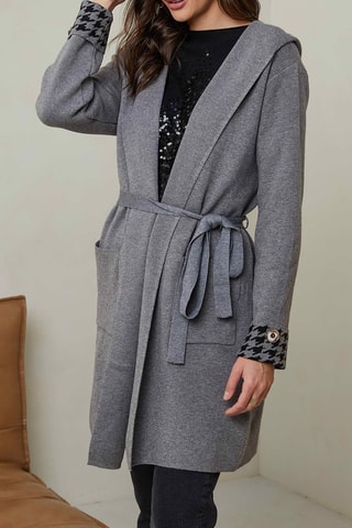 Gilet à capuche - Gris foncé