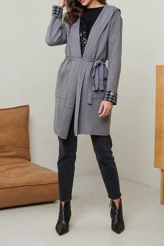 Gilet à capuche - Gris foncé