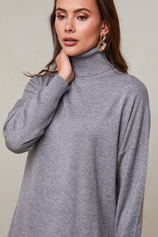 Robe pull - Gris chiné