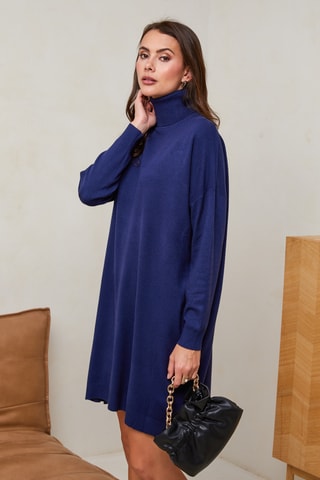 Robe pull - Bleu marine
