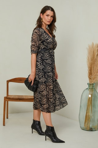 Robe plissée - Noir