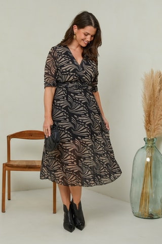 Robe plissée - Noir