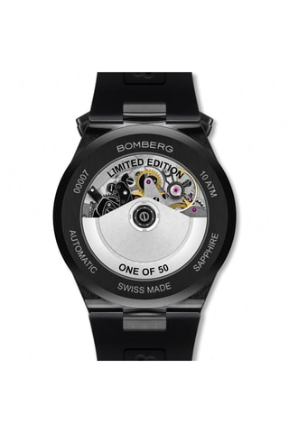 Montre automatique en silicone - Chronographe - Noir et gris