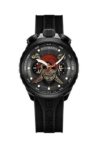 Montre à quartz en silicone - Boussole - Noir