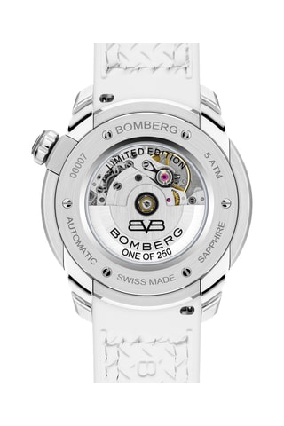 Montre automatique en silicone - Blanc et argenté