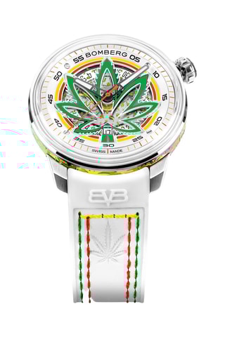 Montre automatique en silicone - Blanc et argenté