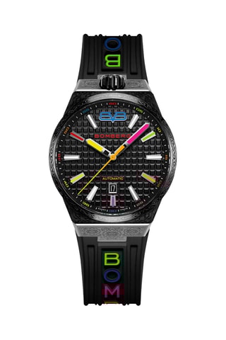 Montre automatique en silicone - Noir et vert
