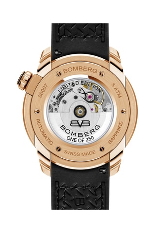 Montre automatique en silicone - Marron et doré