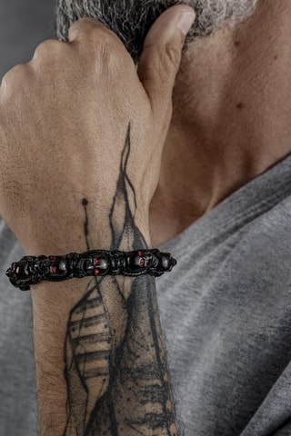 Bracelet - Noir et argenté