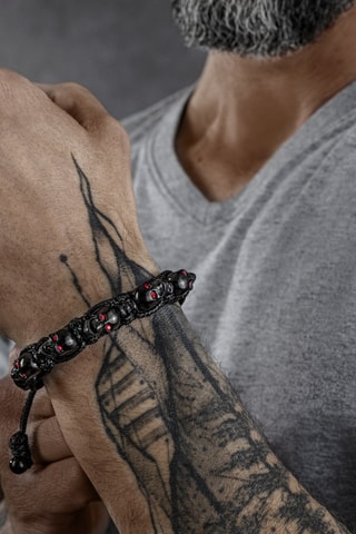 Bracelet - Noir et argenté