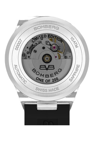 Montre automatique en silicone - Noir et argenté