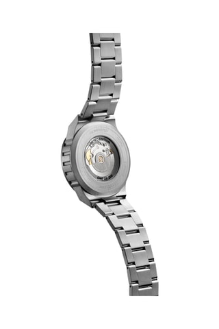 Montre automatique en acier inoxydable - Argenté et kaki